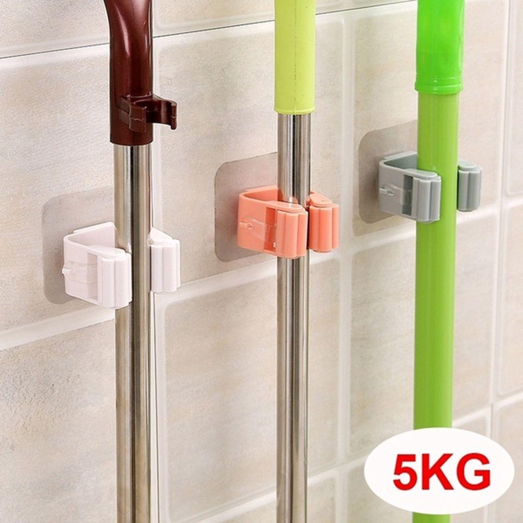 Giá Đỡ Cây Lau Nhà Gắn Tường Không Cần Đục Lỗ Siêu Bền Tiện Dụng Cho Nhà Tắm