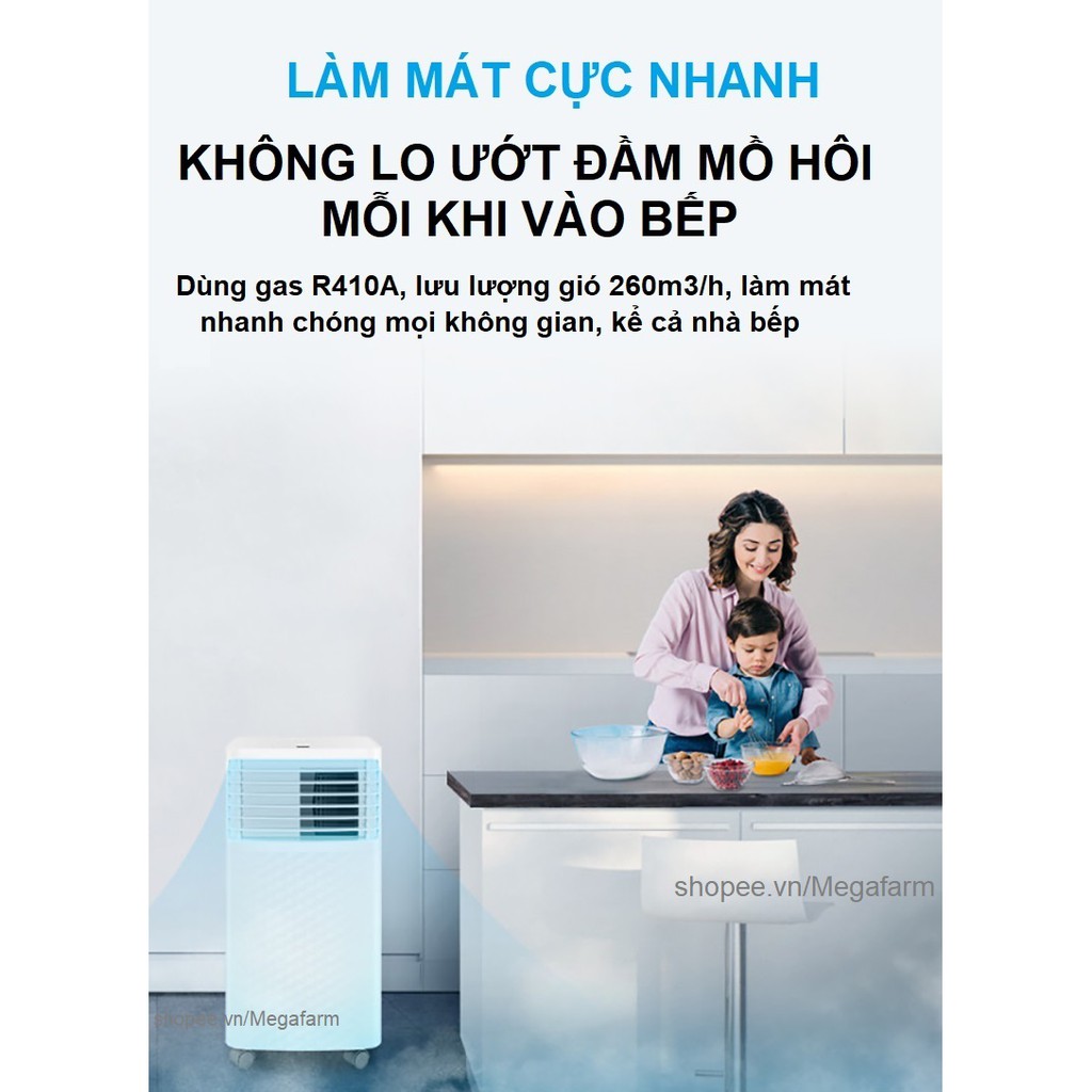 ĐIỀU HÒA (MÁY LẠNH) DI ĐỘNG THÔNG MINH TCL KY-20/RWY 10 000BTU