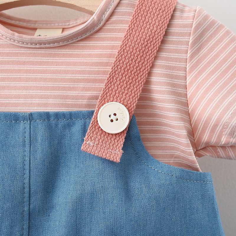 Váy giả yếm bò bé gái size 5-13kg VH92