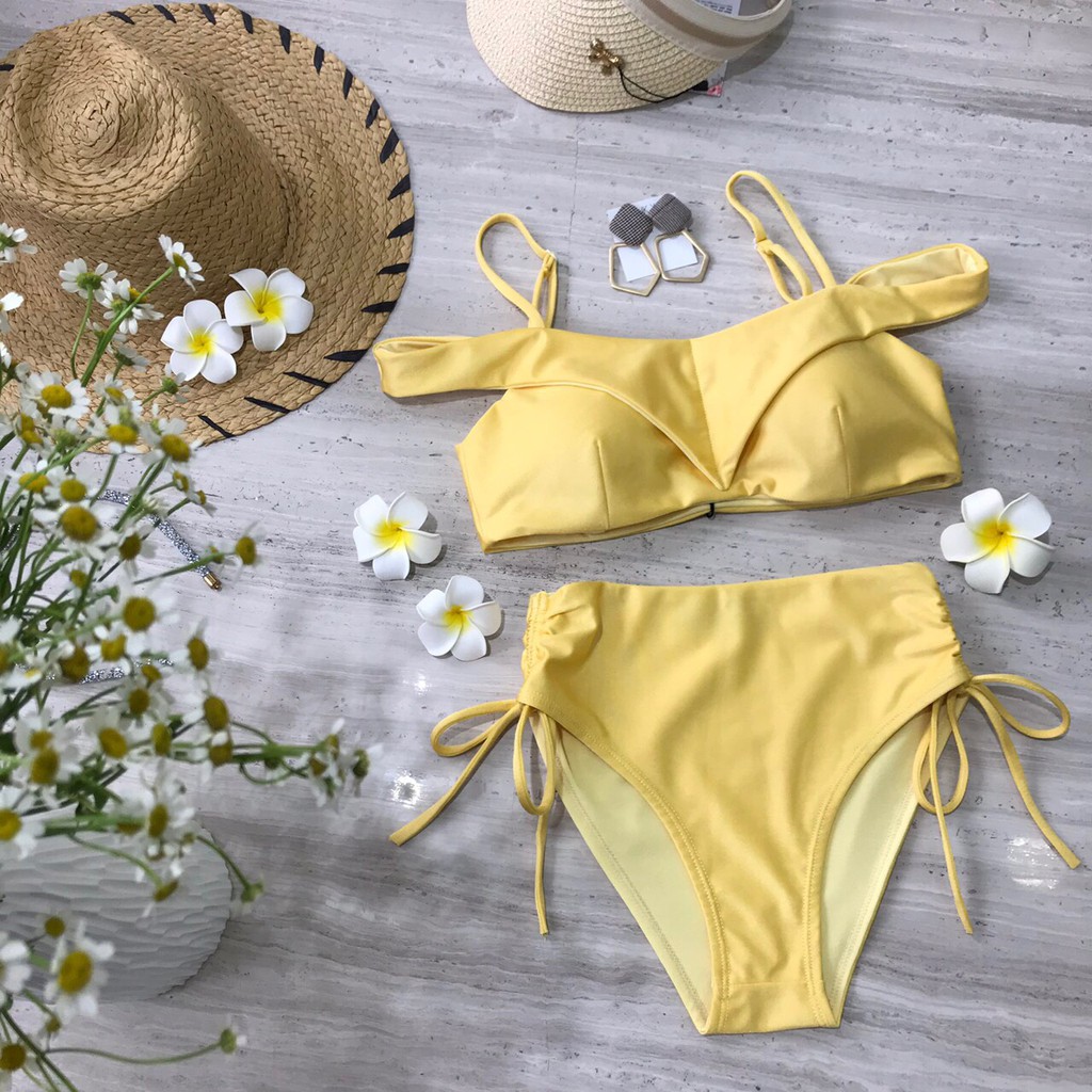 Bikini 2 mảnh màu vàng VIBES Bikini Summer Light Set