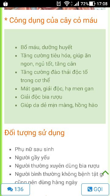 Cỏ máu GIA TRUYỀN (chia ấm sẵn) tăng cân, bổ máu