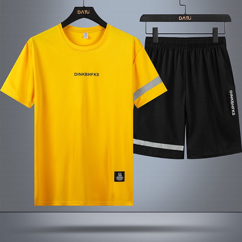 Đồ Bộ Quần Áo Thể Thao Nam Mùa Hè Chất Thun Lạnh Co Giãn 4 Chiều 5 Màu SPORTWQDOSDS