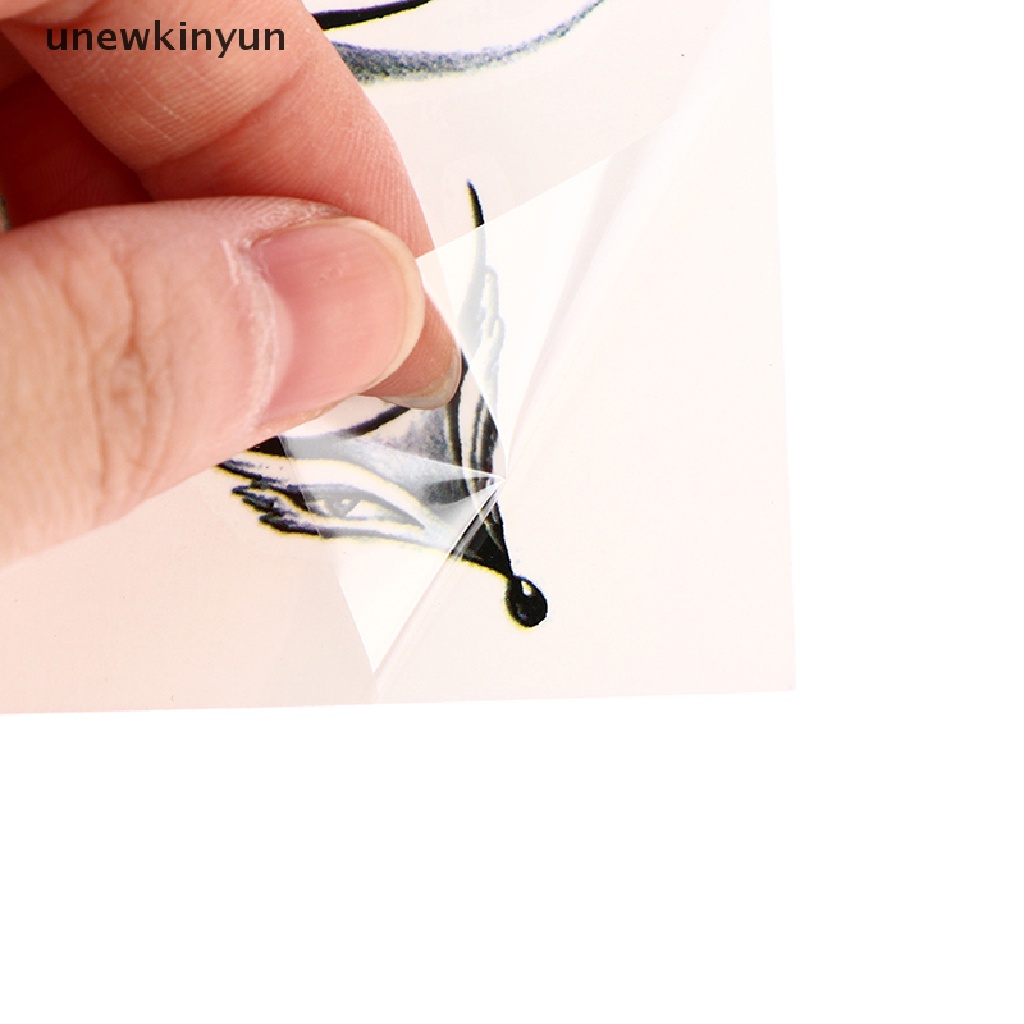 Set 2 Hình Xăm Dán Tạm Thời Chống Nước Hình Cáo Màu Đỏ Đen Dành Cho Nữ