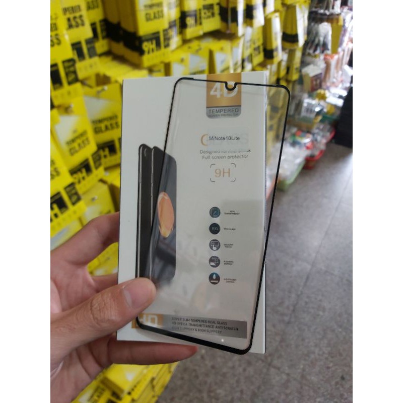 Kính cường lực 4D Full màn cho Xiaomi Mi Note 10 Lite Full màn hình