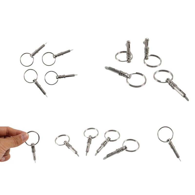 Chốt Cài Đầu Bimini Đường Kính 1 / 4 Inch (6.5mm) Bằng Thép Không Gỉ Cho Tàu Thuyền Dài 0.9 &quot;