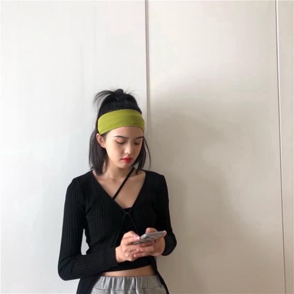 [Giá sỉ] Băng Đô Len Màu Trơn Hand Band Thời Trang (Video Thật)