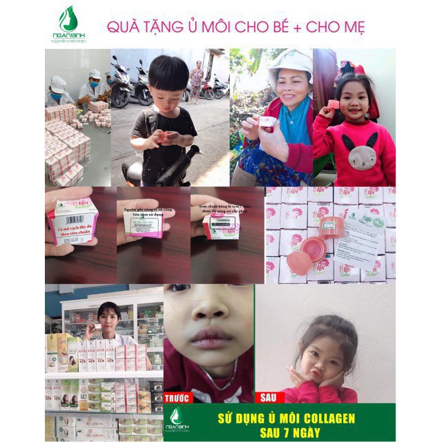 (Combo 2 lọ) ủ dưỡng hồng môi,ủ môi collagen ngân bình chính hãng | BigBuy360 - bigbuy360.vn
