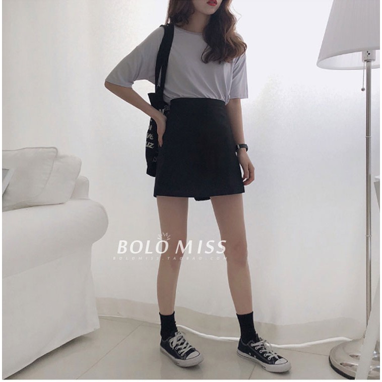 Chân váy chữ A xẻ tà Ulzzang | BigBuy360 - bigbuy360.vn