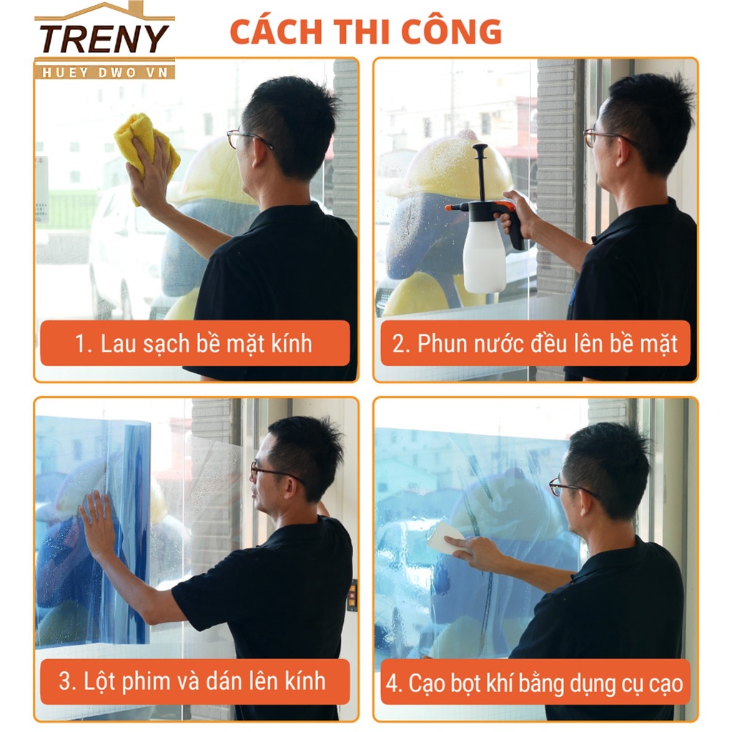 Miếng dán kính, decal dán kính - bảo vệ mắt, chống chói chống tia UV, Giấy dán kính cách nhiệt