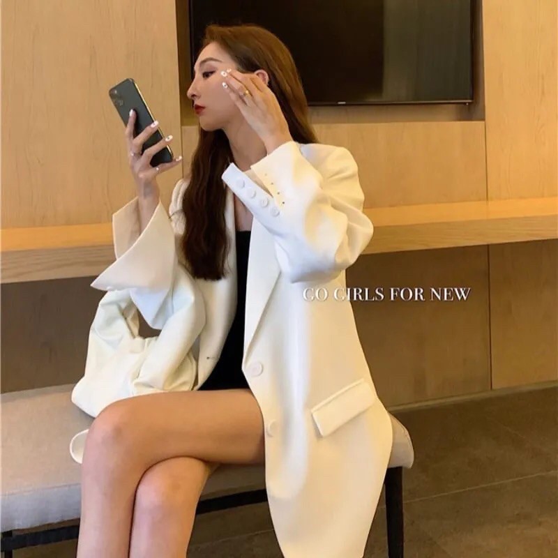 Áo blazer trắng 2 lớp
