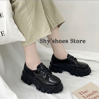 [SẴN]🔥 Giày boot oxford cổ thấp cá tính 5cm (bóng, nhám) S2