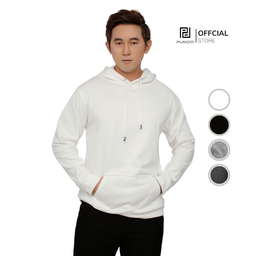 Áo khoác hoodie nam nữ PUNDO có nón và dây rút với chất vải nỉ chân cua mịn AKPD11