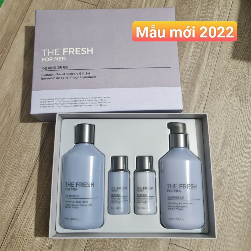 Bộ dưỡng da kiểm soát nhờn cho nam the Fresh for Men Hydrating Facial Skin Care Set