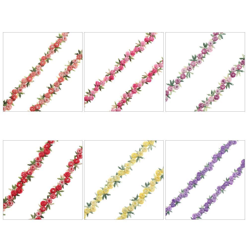 Dải Ren Hoa Thêu Thủ Công Trang Trí Váy Cưới DIY