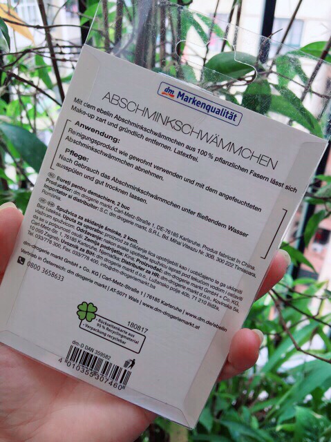 #Miếng bọt biển rửa mặt #Ebelin Abschminkschwämmchen | BigBuy360 - bigbuy360.vn