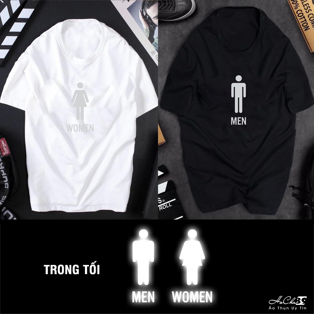 Áo Đôi Unisex Phản Quang GIỚI TÍNH - MEN & WOMEN - Hàng may dây cổ CAO CẤP (Dây cổ chạy tới vai)