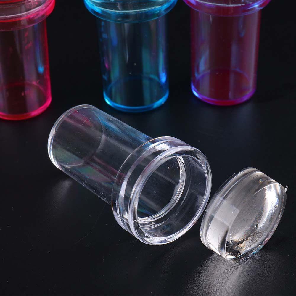 Bộ Con Dấu Silicone Trong Suốt Tái Sử Dụng Được Kèm Dụng Cụ Cạo Sơn Móng Tay