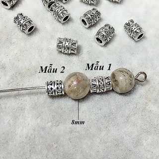 (Freeship đơn từ 50K) Charm Trụ bạc ngắn các mẫu