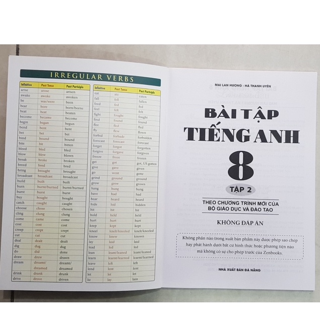 SÁCH - Bài Tập Tiếng Anh 8 Tập 2  Mai Lan Hương