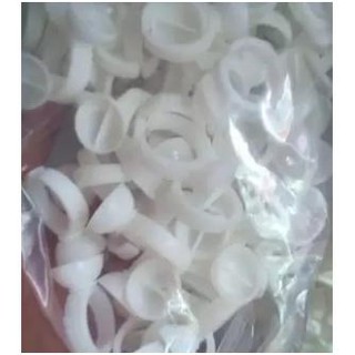 Nhẫn đựng keo nối mi 2 ngăn (phụ kiện liên quan đến keo)