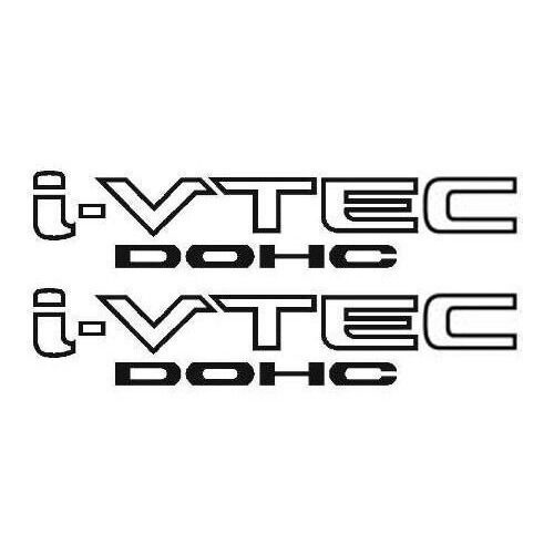 2x Đen i-VTEC DOHC Vinyl Decal Dán Biểu Tượng Honda Acura ivtec