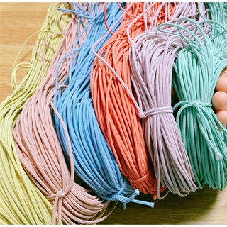 Set 10 dây thun buộc tóc co giãn nhiều màu 2mm