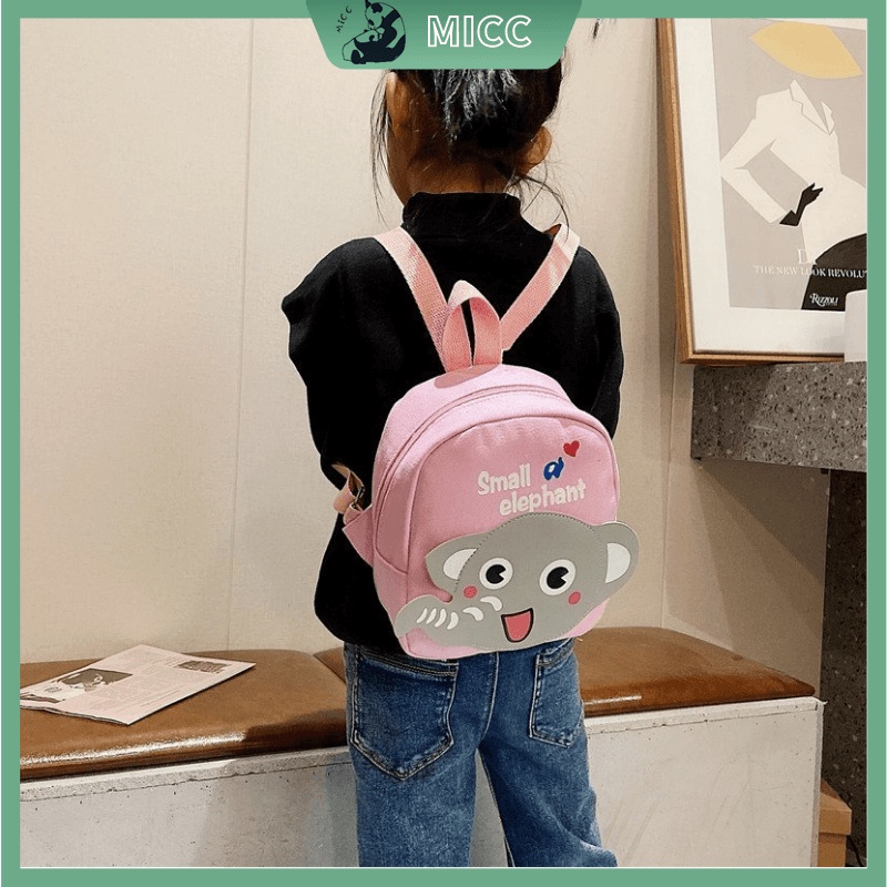 Balo họa tiết chú voi hoạt hình xinh xắn cho bé