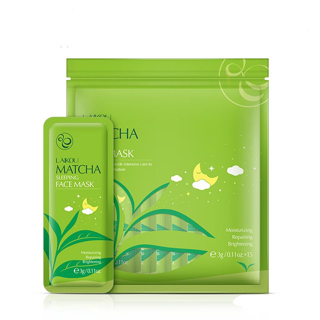 Mặt Nạ Ngủ Trà Xanh Matcha Mud Mask Laikou