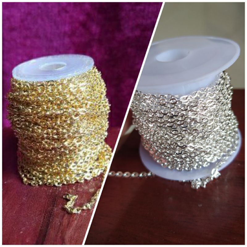 1m dây xích làm trang sức, làm nail