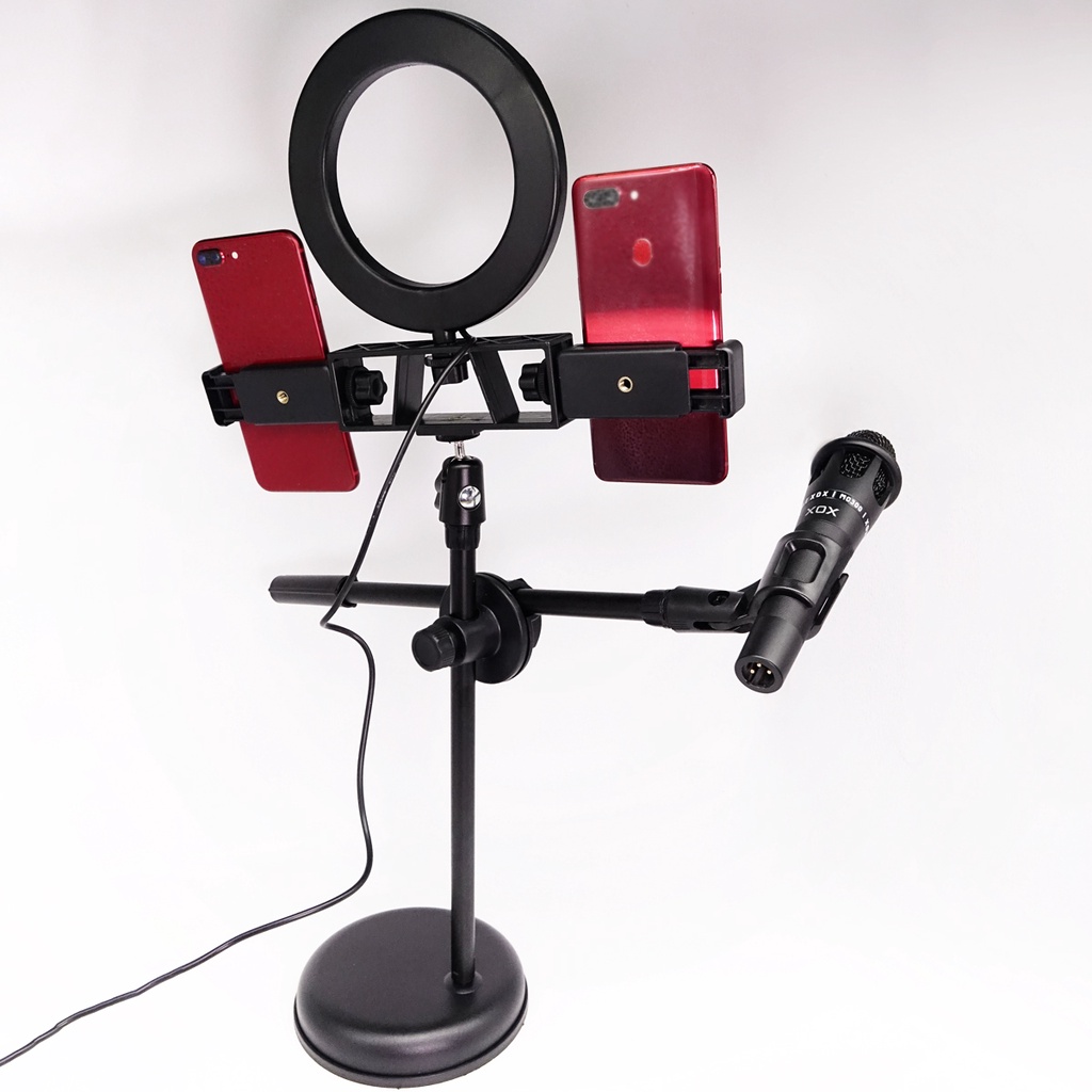 Đèn chiếu livestream giá đỡ điện thoại di động，livestream thần tượng，video hội thảo，livestream bán hang