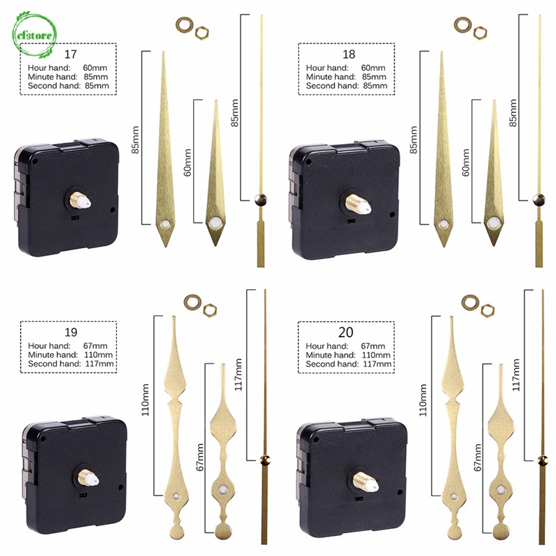 Bộ cơ cấu máy sửa chữa thay thế đồng hồ kim thạch anh chiều dài 12mm chiều dài ren 5mm