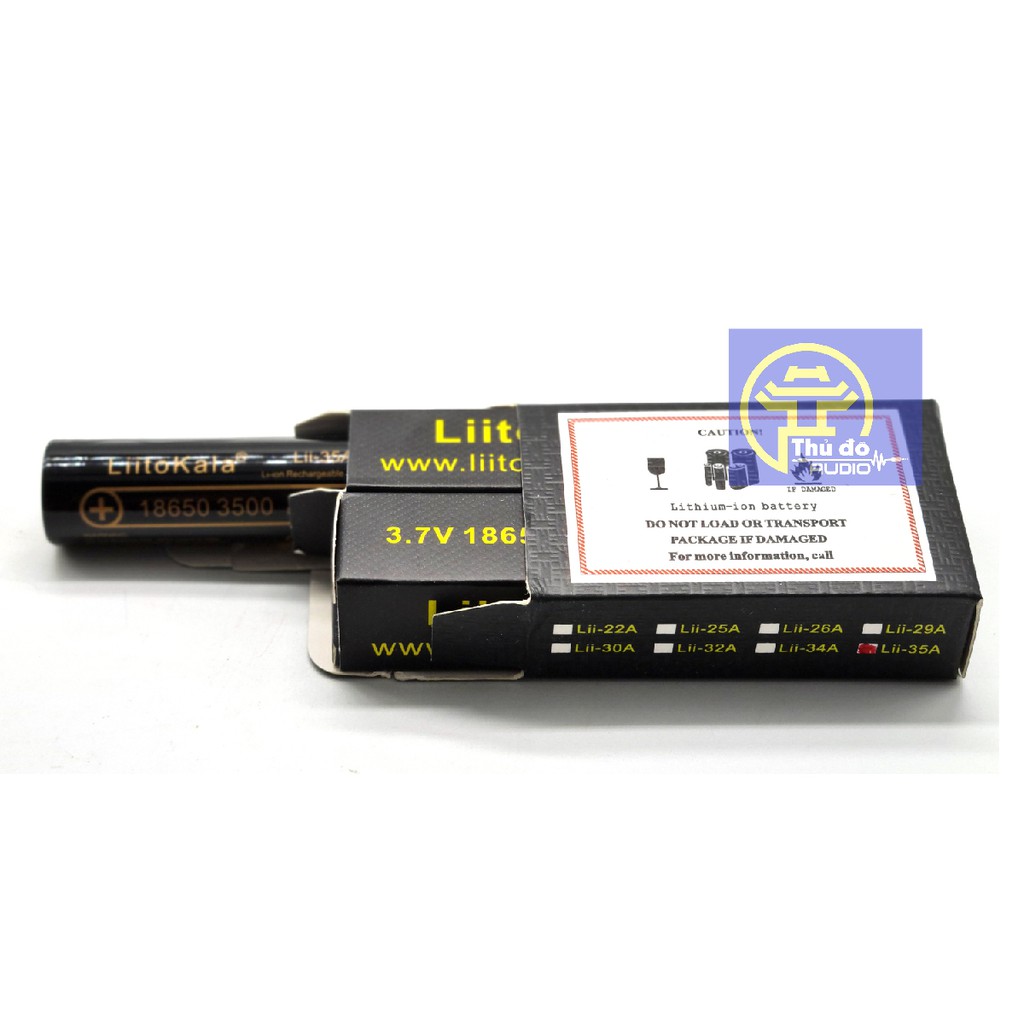 01 viên pin sạc LiitoKala lii-35A Pin lithium 3.7V 18650 dung lượng cao 3500mah cao cấp