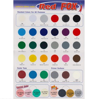Sơn xịt Redfox Sơn Phun Nhập Khẩu 100% Thái Lan