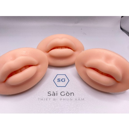 Môi giả học phun xăm thẫm mỹ