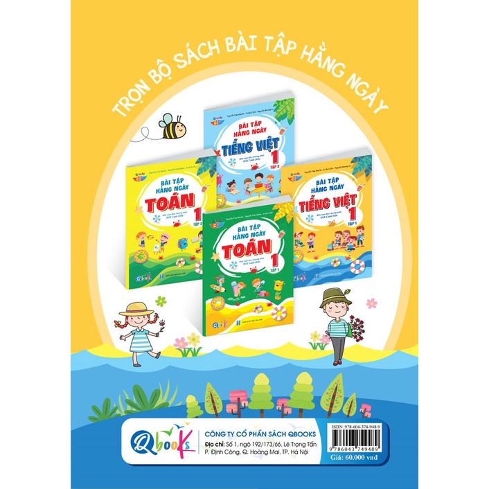 Bài Tập Hằng Ngày Tiếng Việt Lớp 1 - học kì 1 - Cánh diều (1 quyển)