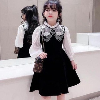 Váy nhung dạ tiệc bé yêu