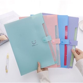 Túi nhựa tài liệu A4 5 ngăn Smile