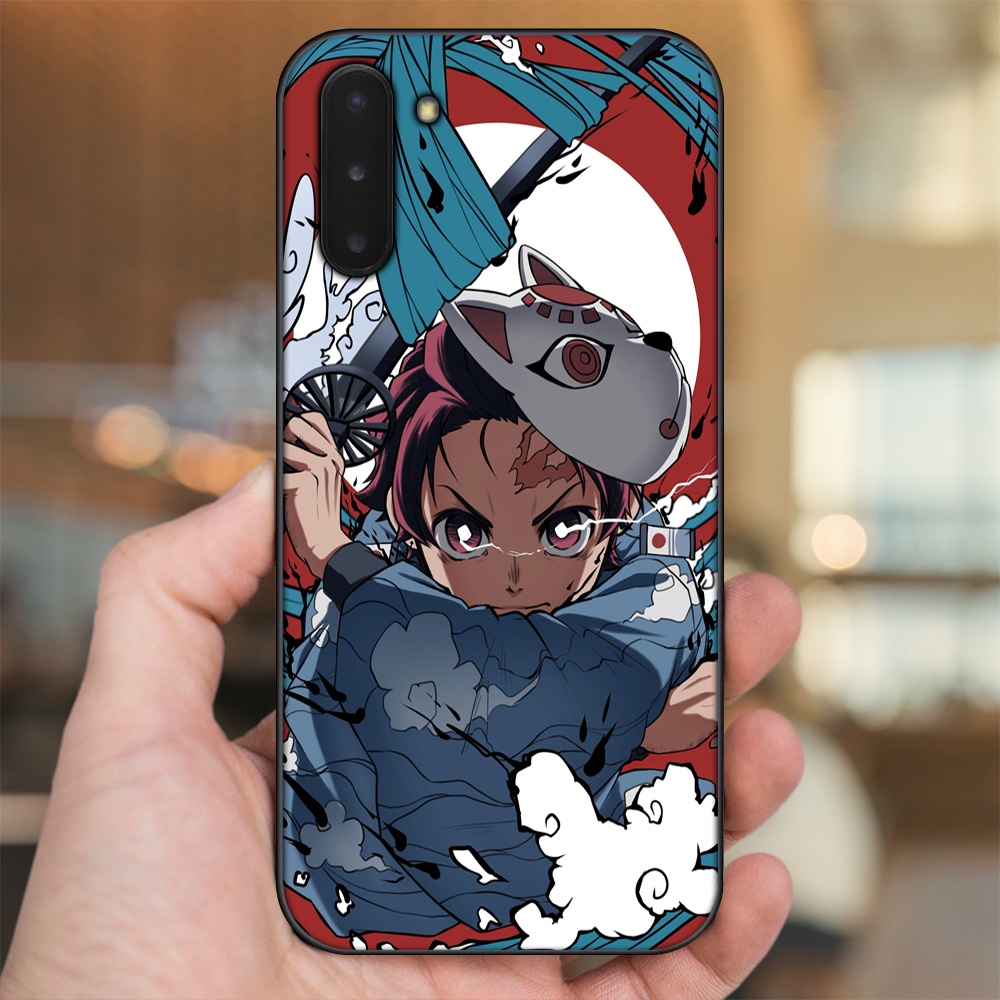 Ốp lưng Samsung Note 10 viền đen in hình Tanjiro Kimetsu No Yaiba