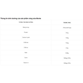 Váng sữa MONTE hương Vani