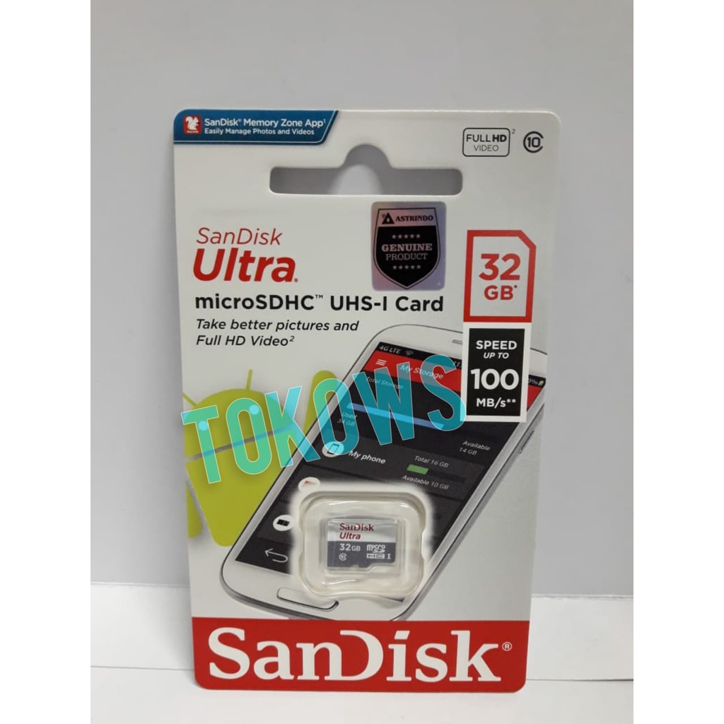 Sandisk Thẻ Nhớ Micro Sd Sdhc - 32gb 80mb / S Ultra Uhs-I
