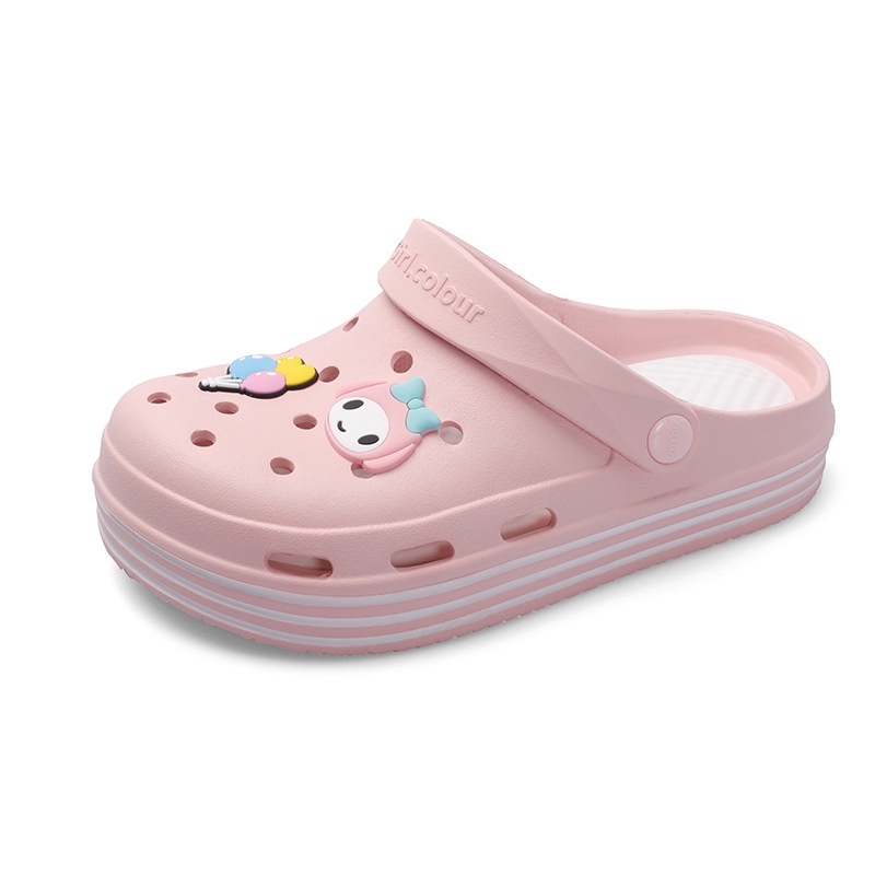 Dép Sandal Đục Lỗ Đế Dày Thời Trang Mùa Hè Dễ Thương Cho Nữ Hq023