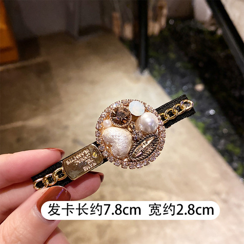Kẹp tóc nữ đính ngọc trai giả thời trang Hàn Quốc