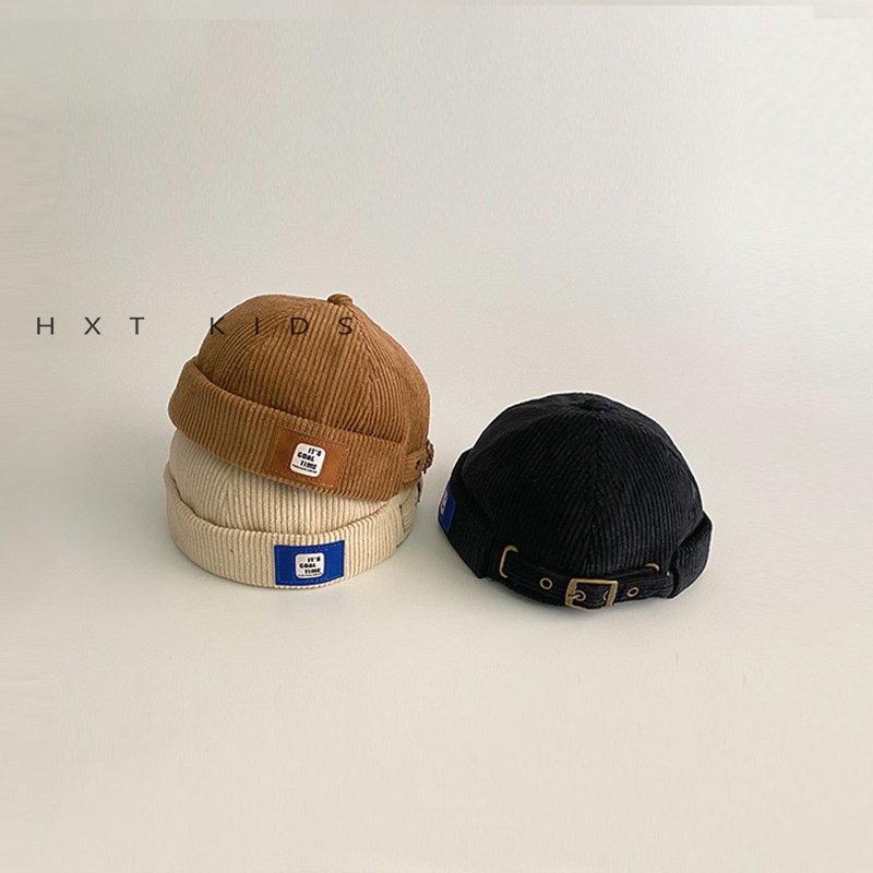 MNGRL Mũ Tròn Thời Trang Dễ Thương Thoải Mái Thoáng Khí Hàn Quốc Cho Bé Trai Bé Gái