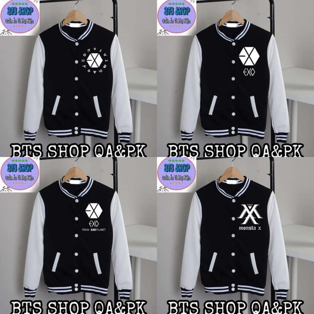 Áo khoác bóng chày EXO
