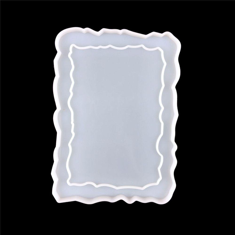 Khuôn Silicone Hình Vuông / Tròn Làm Mặt Dây Chuyền Resin