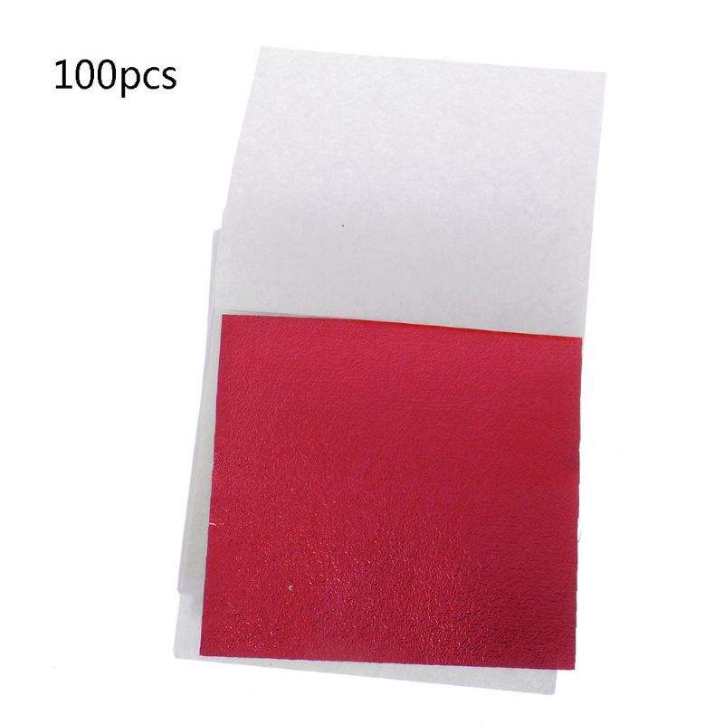 Set 100 Giấy Lá Vàng Làm Trang Sức Diy
