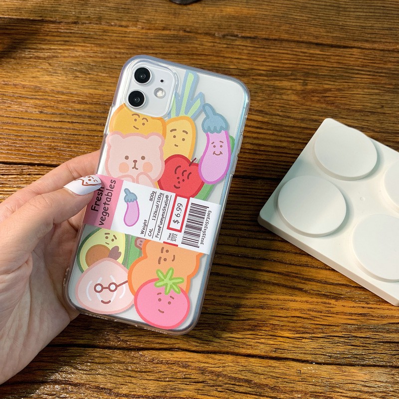 Ốp Điện Thoại Tpu Mềm Trong Suốt Họa Tiết Rau Củ Cho Iphone 11 Pro Max Xs Max 7 8 Plus Se | BigBuy360 - bigbuy360.vn