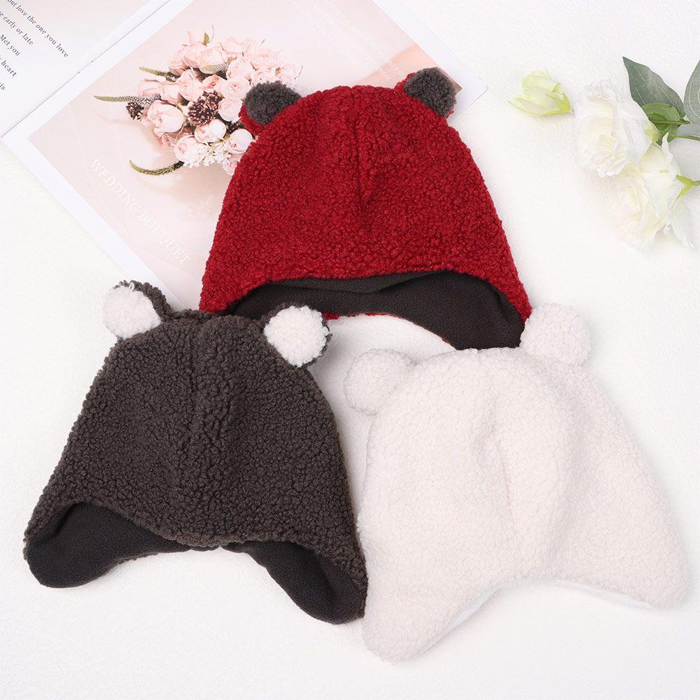 SUSANS Set Mũ beanie + Khăn Choàng Cổ + Găng Tay Dễ Thương Cho Bé
