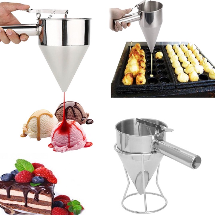 Phễu chia bột, rót sốt INOX