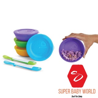 BỘ 4 BÁT CÓ NẮP + 2 THÌA MUNCHKIN